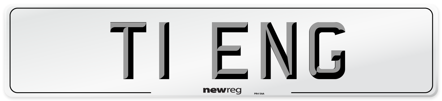 T1 ENG Number Plate from New Reg